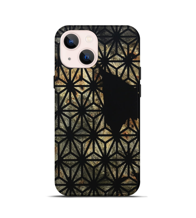 iPhone 13 mini Wood Live Edge Phone Case - Gustav (Pattern, 811028)