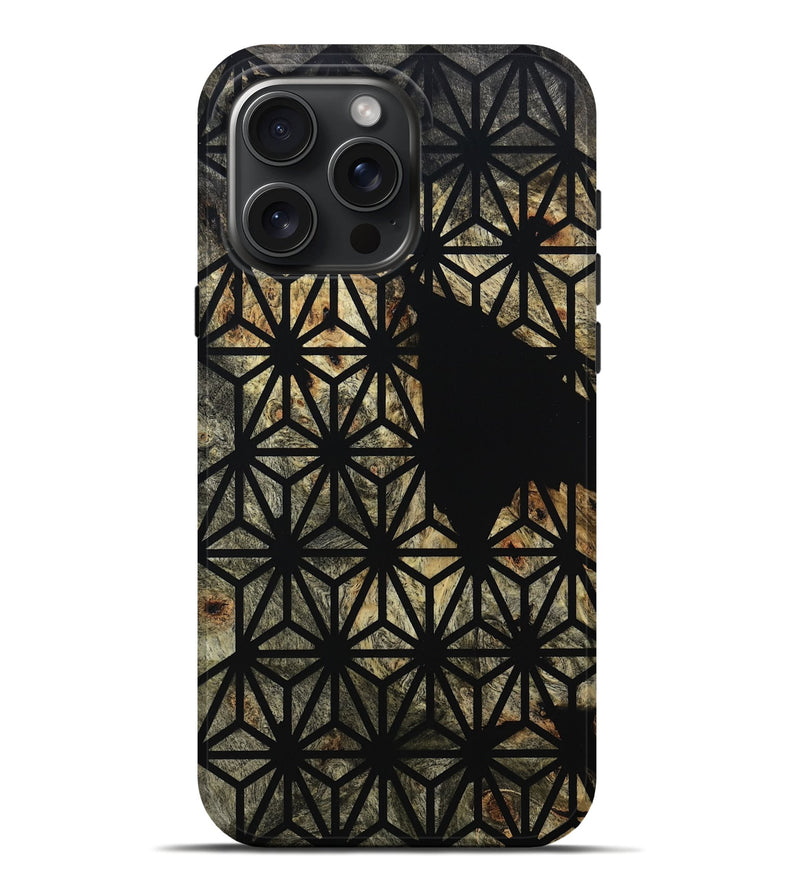 iPhone 16 Pro Max Wood Live Edge Phone Case - Gustav (Pattern, 811028)