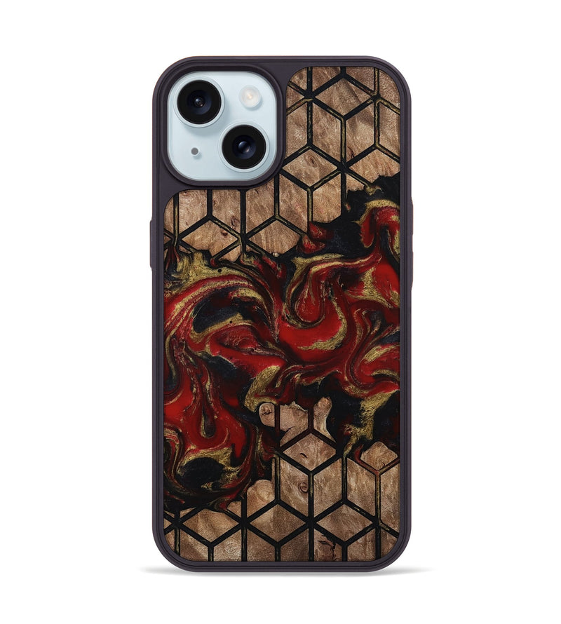 iPhone 15 Wood Phone Case - Rodger (Pattern, 811081)