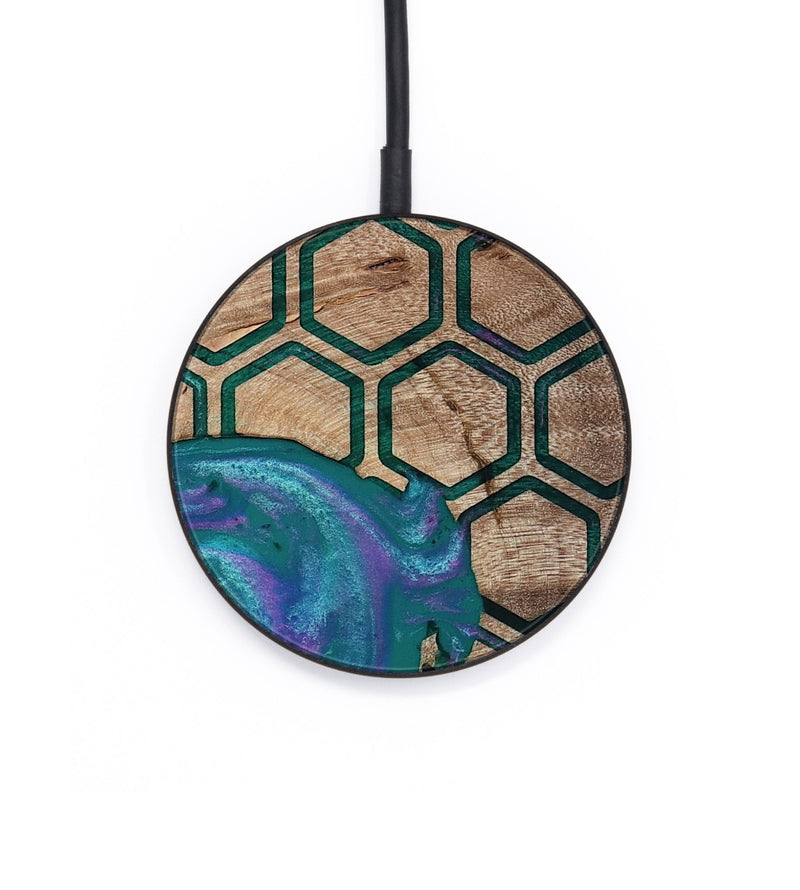 Circle Wood Wireless Charger - Sim (Pattern, 811083)