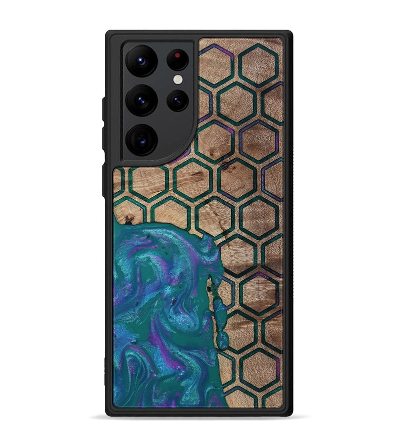 Galaxy S22 Ultra Wood Phone Case - Sim (Pattern, 811083)