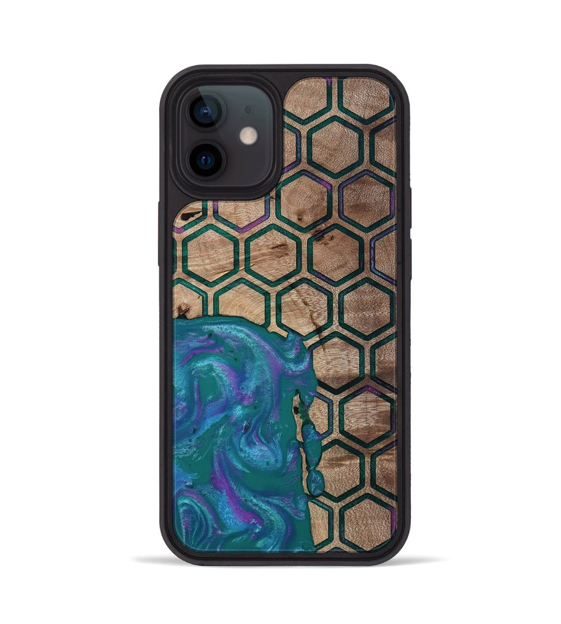 iPhone 12 Wood Phone Case - Sim (Pattern, 811083)
