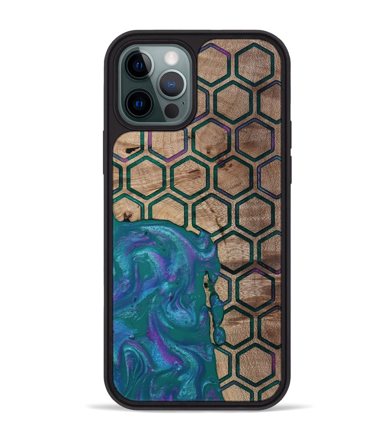 iPhone 12 Pro Max Wood Phone Case - Sim (Pattern, 811083)