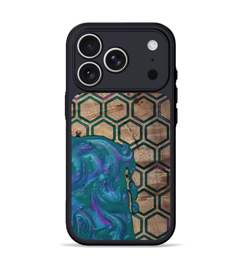 iPhone 17 Pro Wood Phone Case - Sim (Pattern, 811083)