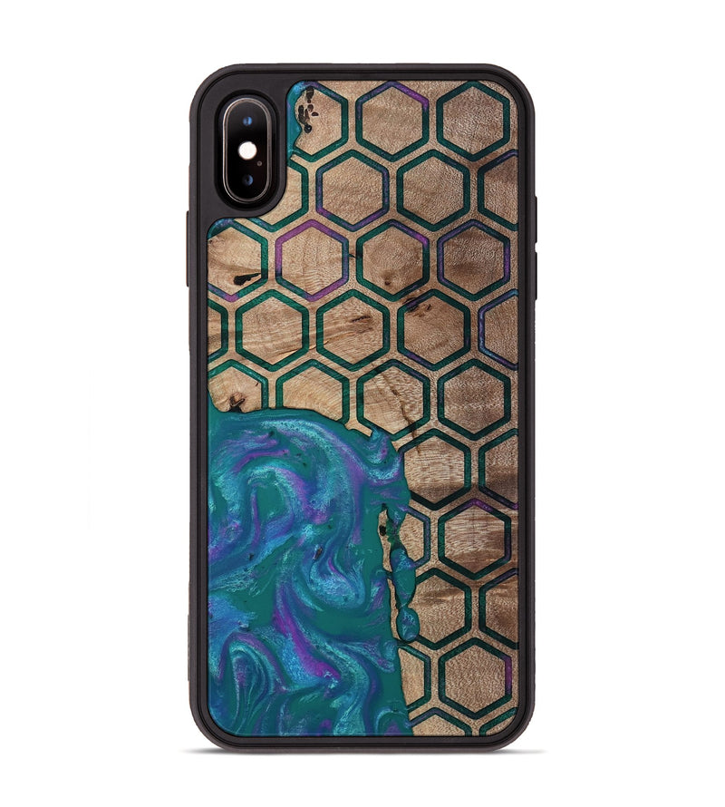 iPhone Xs Max Wood Phone Case - Sim (Pattern, 811083)