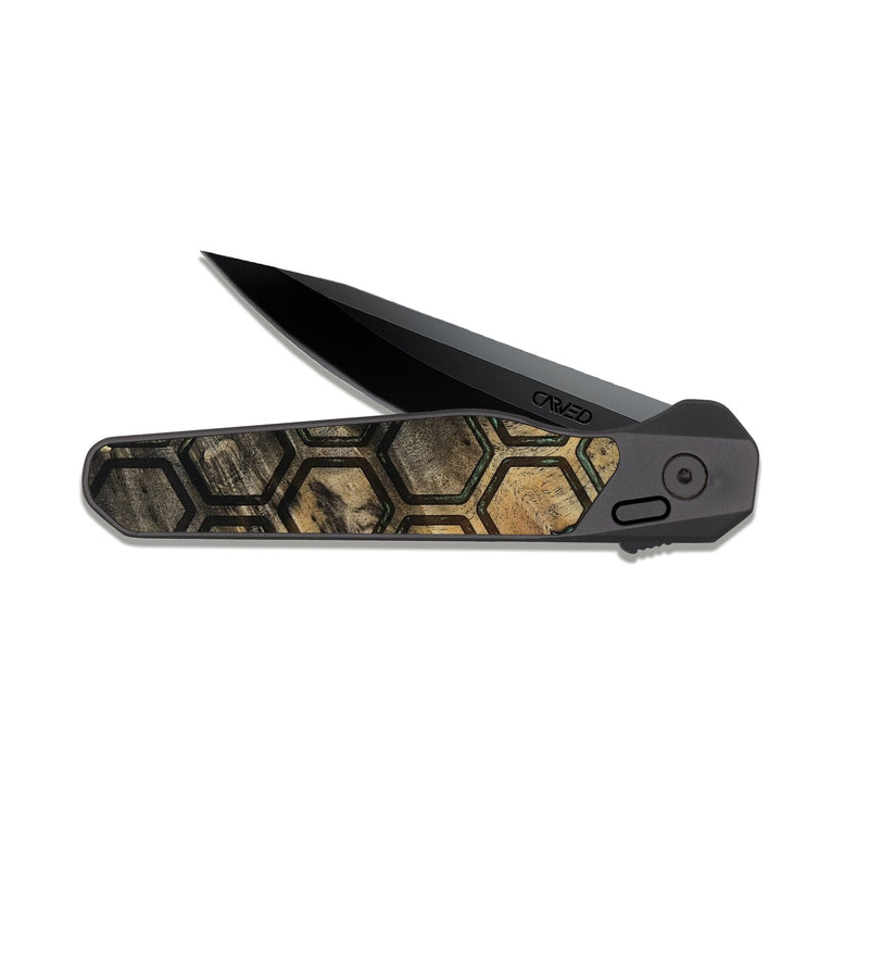 EDC Dark Slate Wood Pocket Knife - Aurelia (Pattern, 811084)