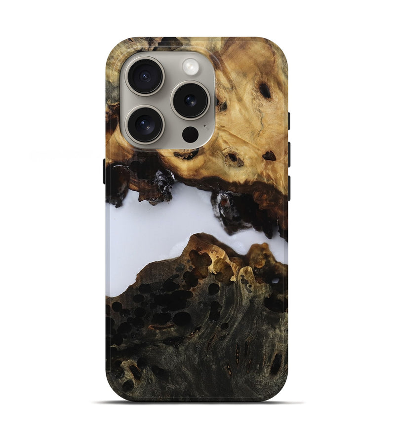 iPhone 16 Pro Wood Live Edge Phone Case - Odalys (Clear, 811127)