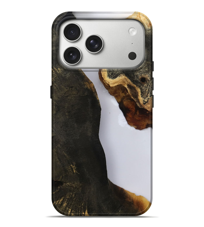 iPhone 17 Pro Max Wood Live Edge Phone Case - Jammie (Clear, 811131)