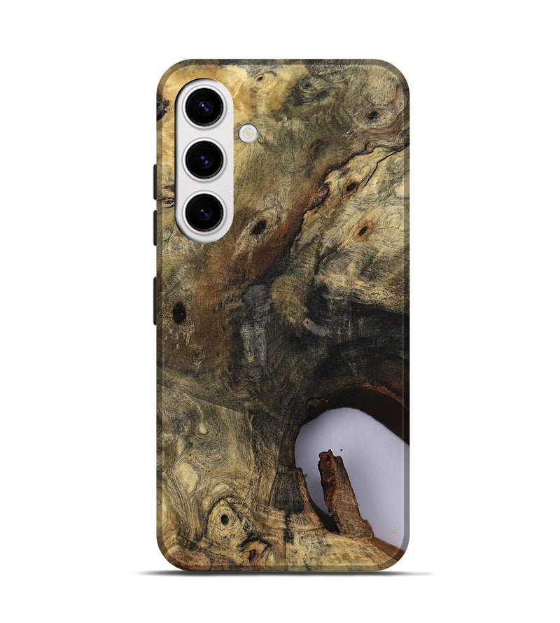 Galaxy S25 Wood Live Edge Phone Case - River (Clear, 811132)
