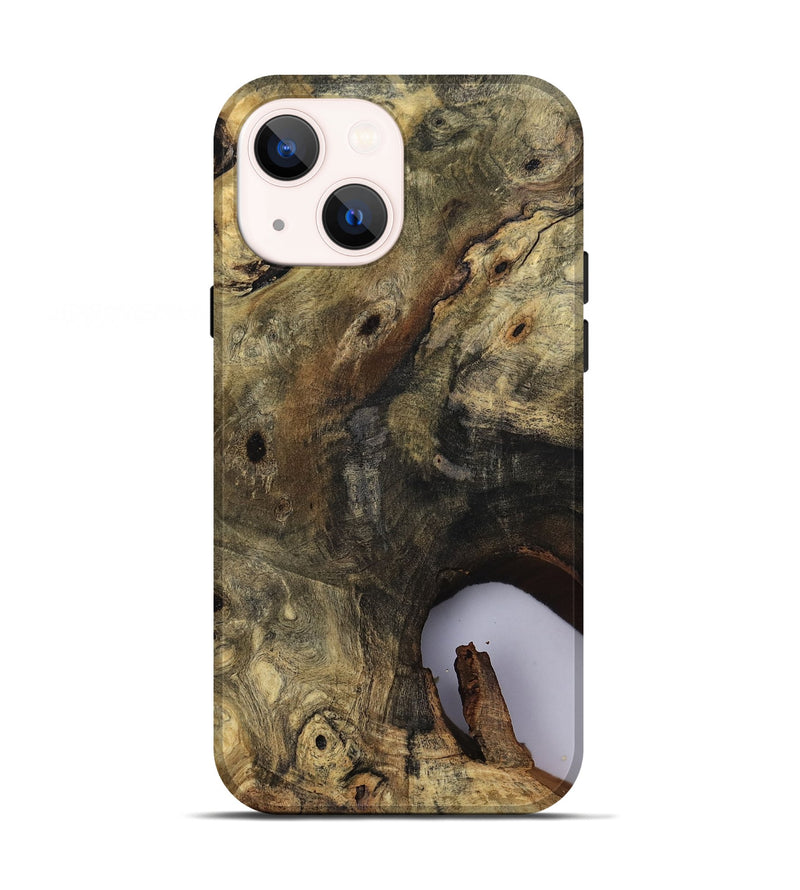 iPhone 13 Wood Live Edge Phone Case - River (Clear, 811132)