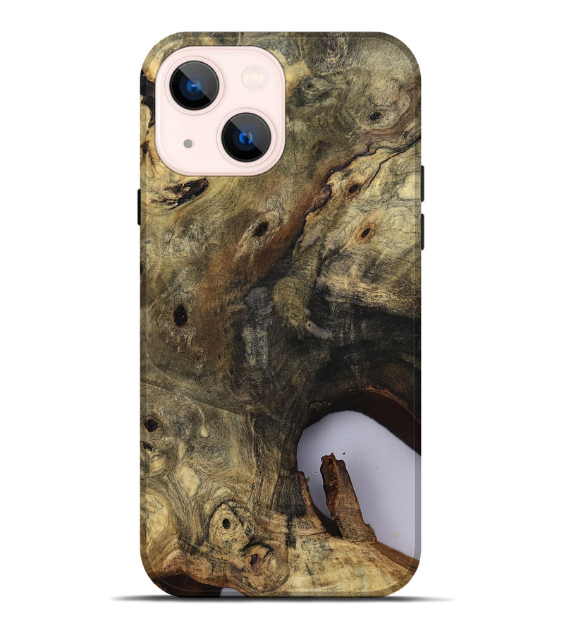 iPhone 14 Plus Wood Live Edge Phone Case - River (Clear, 811132)