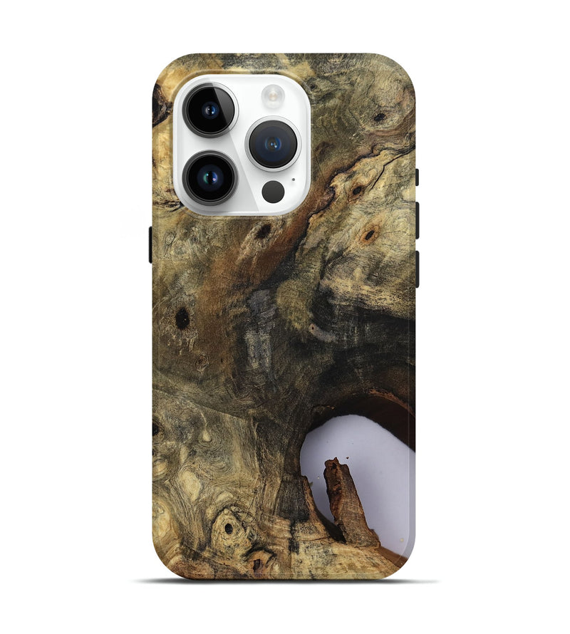 iPhone 15 Pro Wood Live Edge Phone Case - River (Clear, 811132)