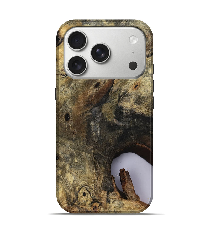 iPhone 17 Pro Wood Live Edge Phone Case - River (Clear, 811132)