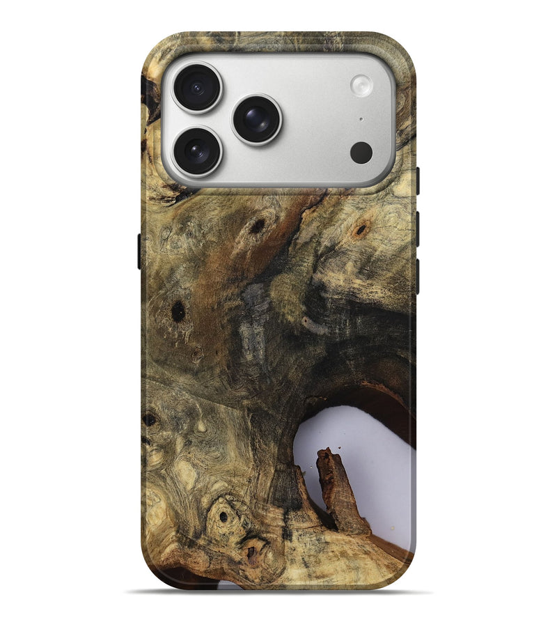 iPhone 17 Pro Max Wood Live Edge Phone Case - River (Clear, 811132)
