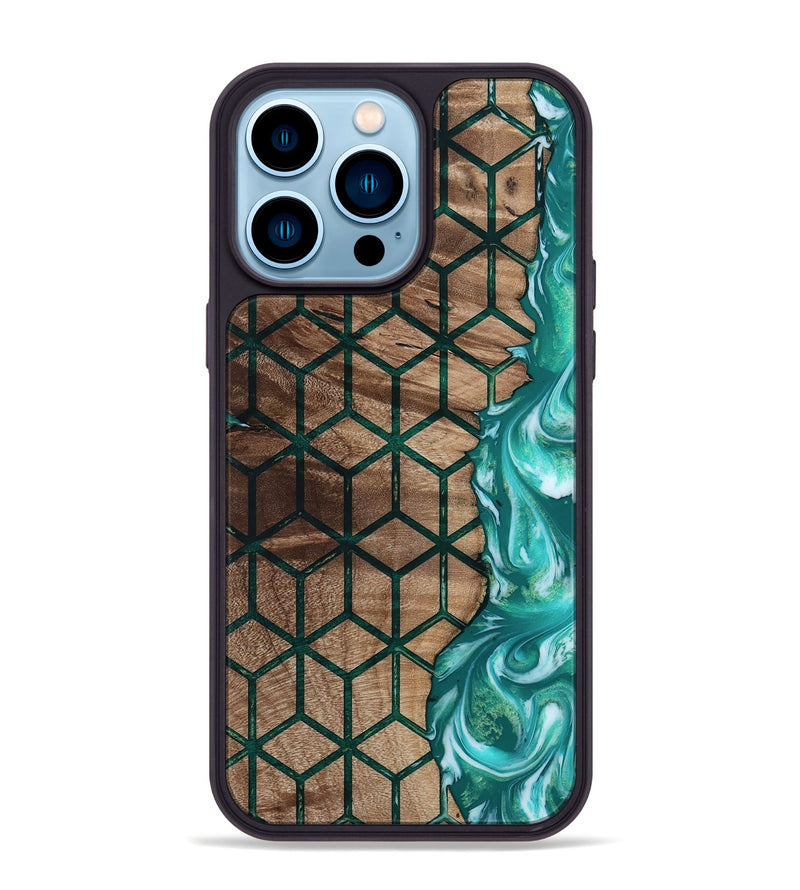 iPhone 14 Pro Max Wood Phone Case - Keegan (Pattern, 811163)