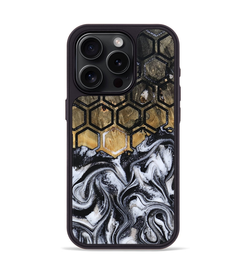 iPhone 15 Pro Wood Phone Case - Lisha (Pattern, 811190)