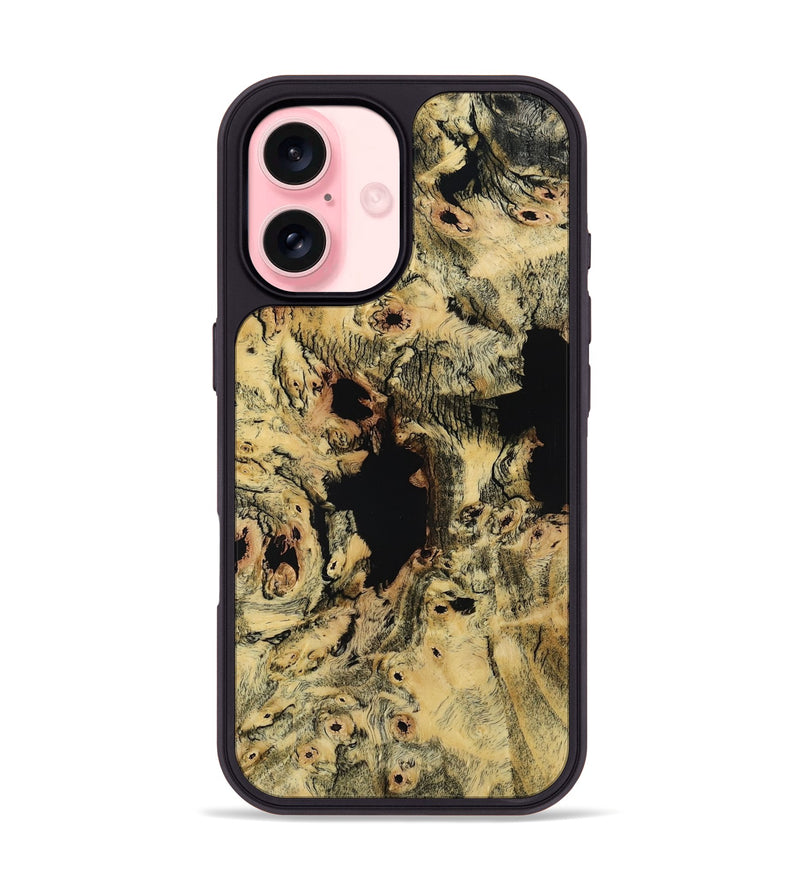 iPhone 16 Wood Phone Case - Mayra (Wood Burl, 811200)