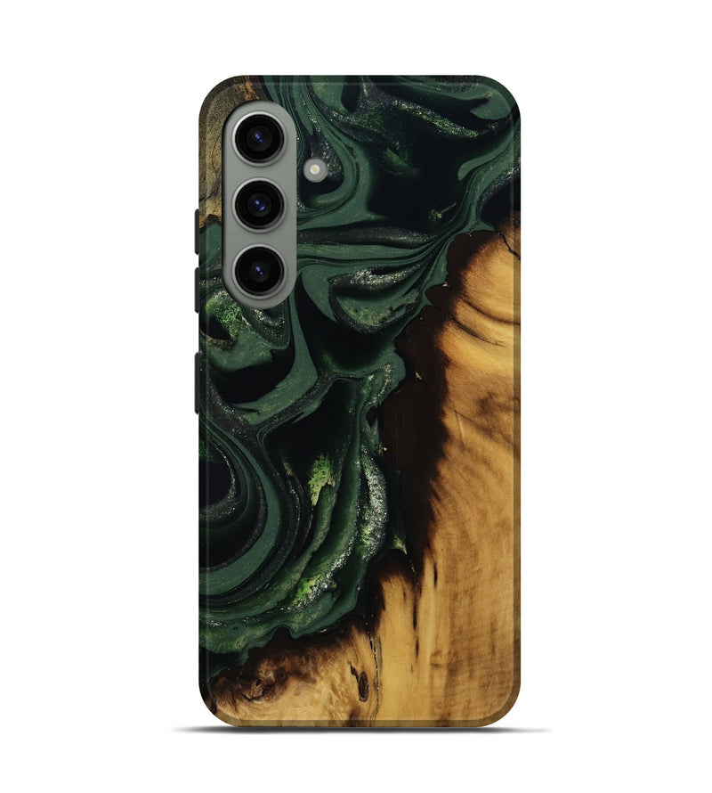 Galaxy S24 Wood Live Edge Phone Case - Erin (Green, 811217)