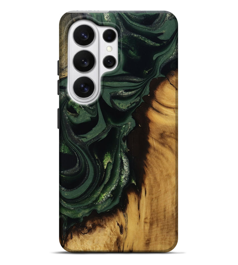 Galaxy S26 Ultra Wood Live Edge Phone Case - Erin (Green, 811217)