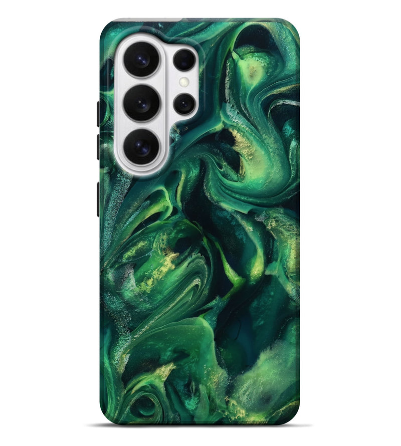 Galaxy S26 Ultra ResinArt Live Edge Phone Case - Kiana (Green, 811218)