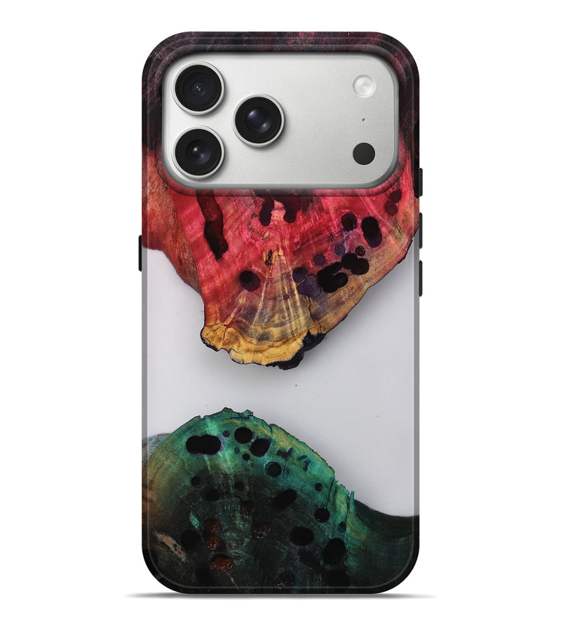 iPhone 17 Pro Max Wood Live Edge Phone Case - Maryjo (Clear, 811219)