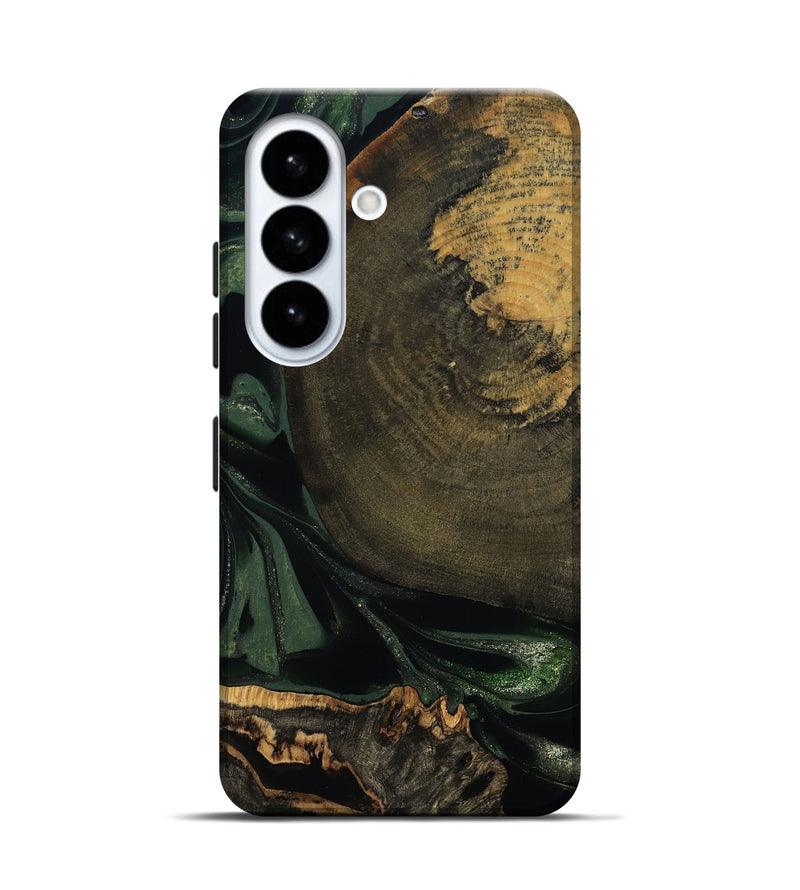 Galaxy S26 Wood Live Edge Phone Case - Madonna (Green, 811220)