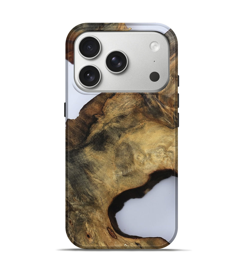 iPhone 17 Pro Wood Live Edge Phone Case - Gianna (Clear, 811225)