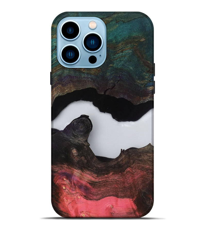 iPhone 14 Pro Max Wood Live Edge Phone Case - Hellen (Clear, 811234)