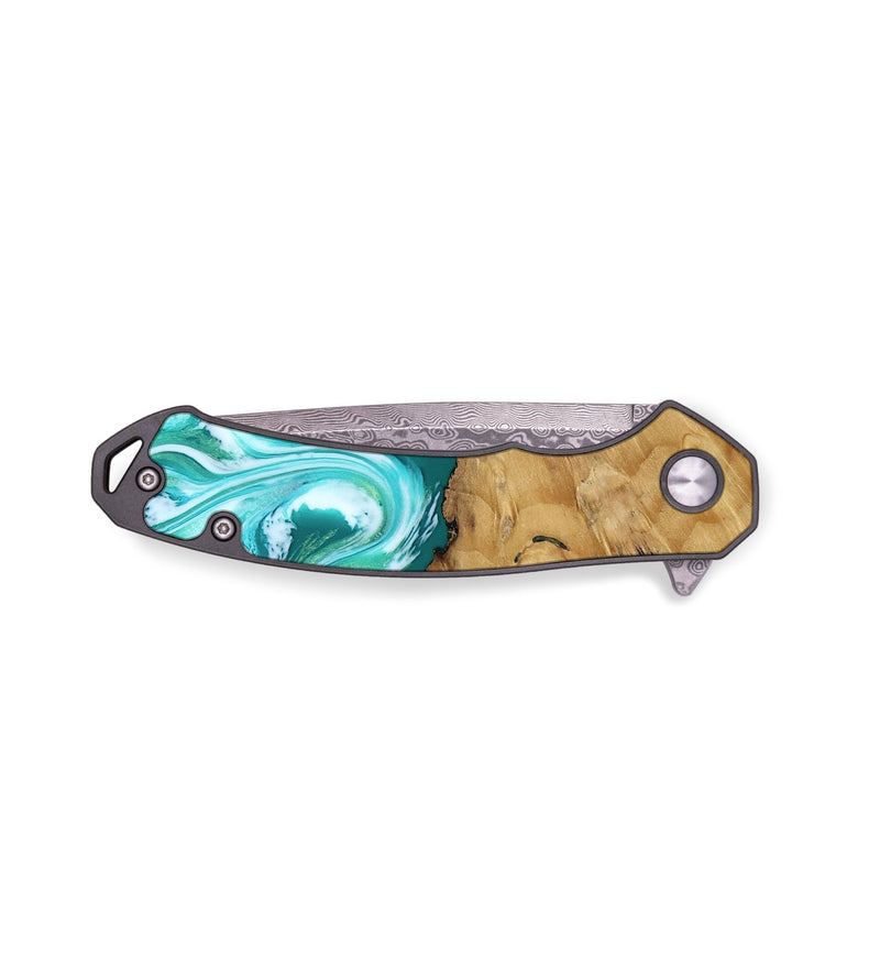 EDC Wood Pocket Knife - Walter (Green, 811339)