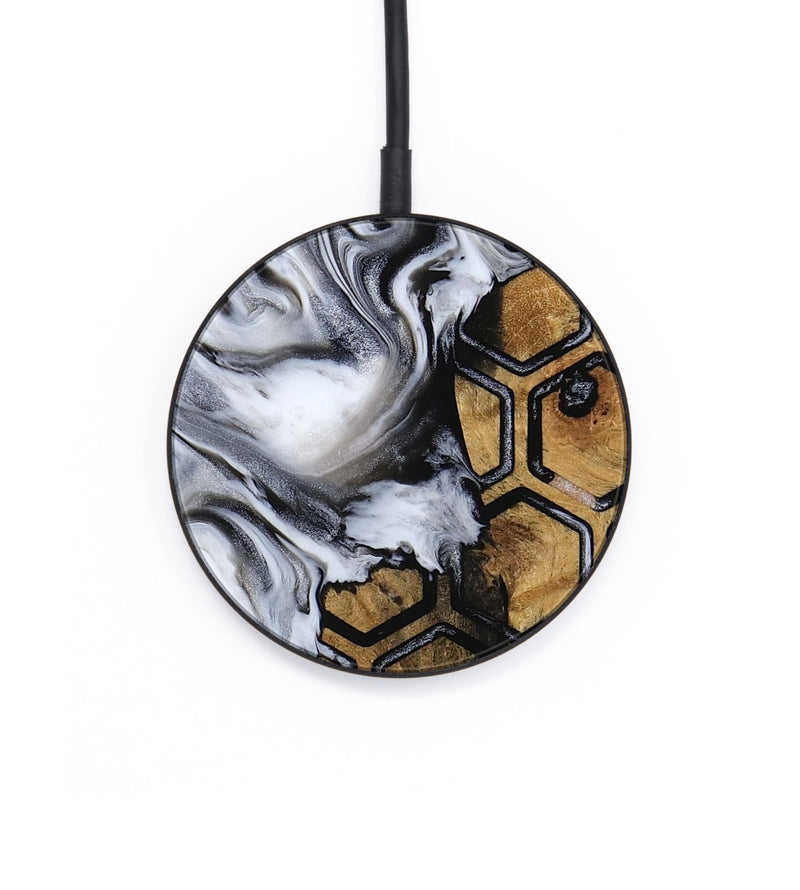 Circle Wood Wireless Charger - Evelin (Pattern, 811355)