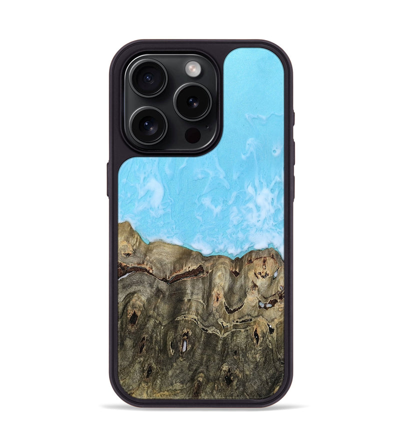 iPhone 15 Pro Wood Phone Case - Qiana (Coastal, 811376)