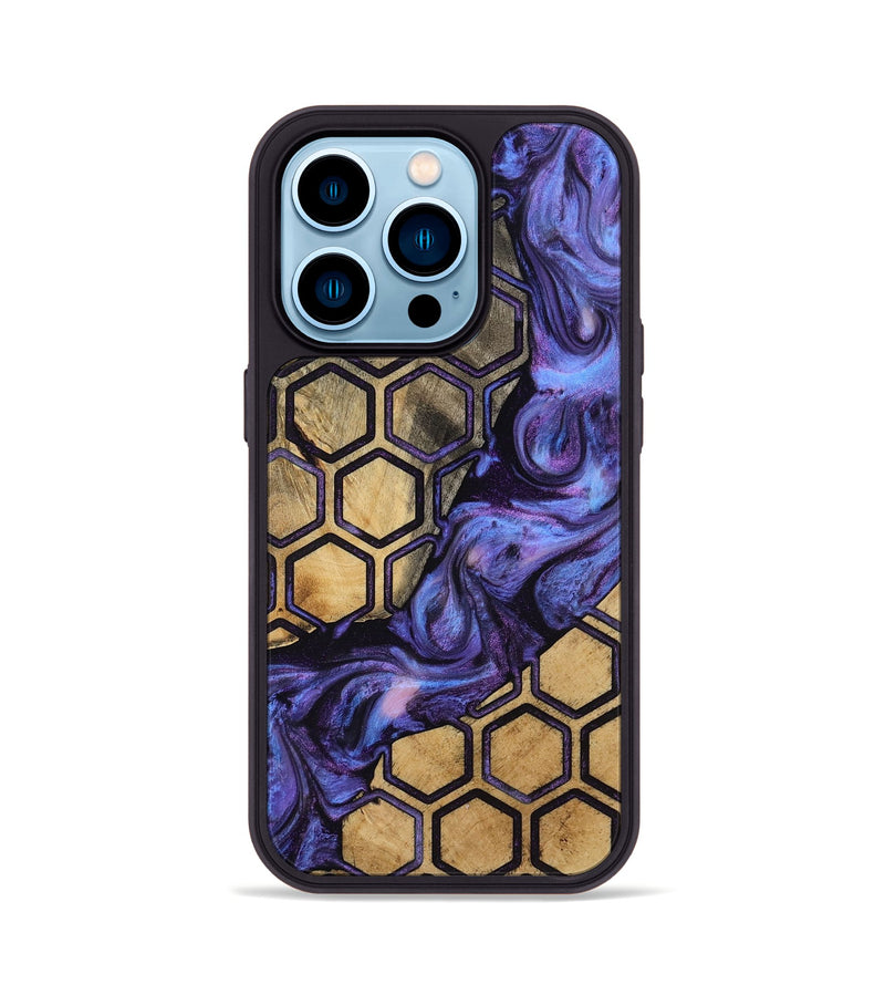 iPhone 14 Pro Wood Phone Case - Rebecca (Pattern, 811380)