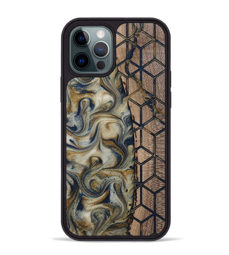 iPhone 12 Pro Max Wood Phone Case - Marina (Pattern, 811383)