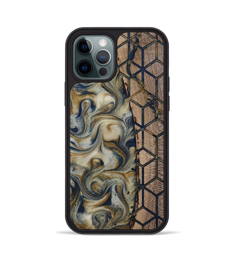 iPhone 12 Pro Wood Phone Case - Marina (Pattern, 811383)