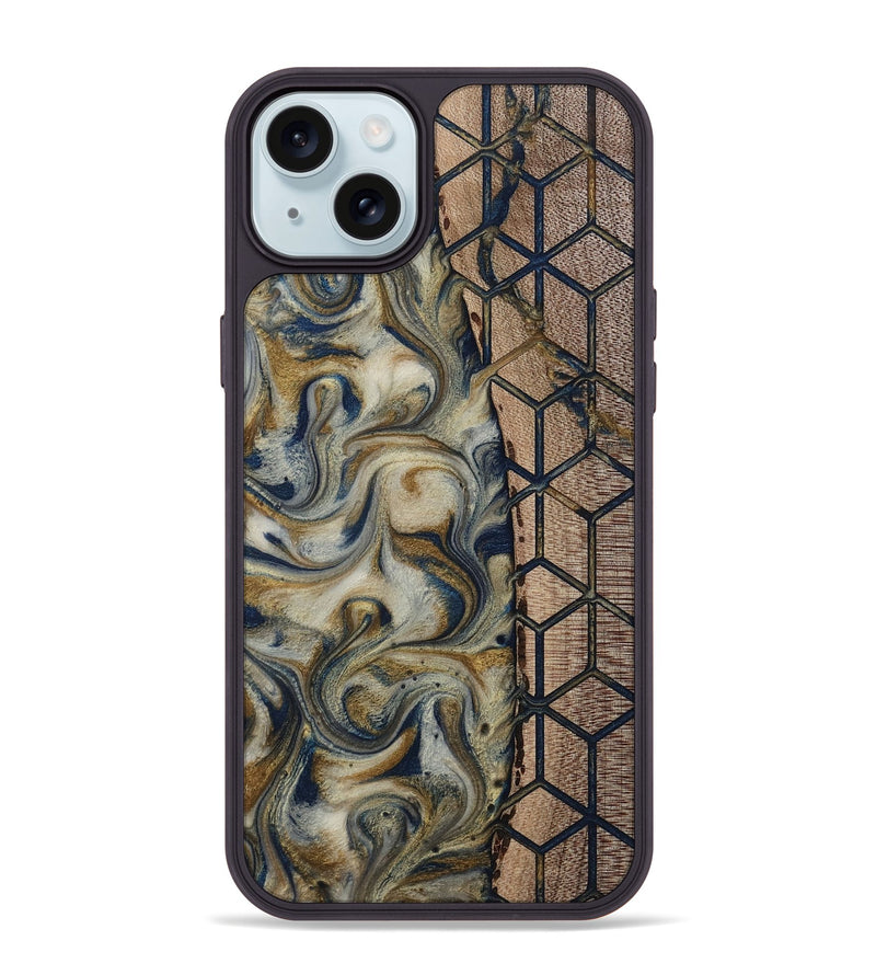 iPhone 15 Plus Wood Phone Case - Marina (Pattern, 811383)