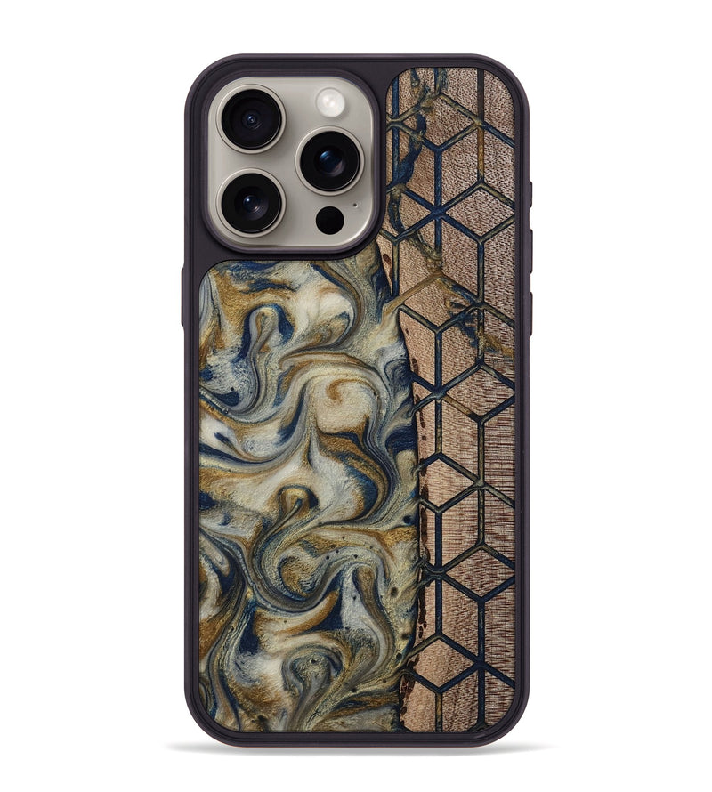 iPhone 15 Pro Max Wood Phone Case - Marina (Pattern, 811383)