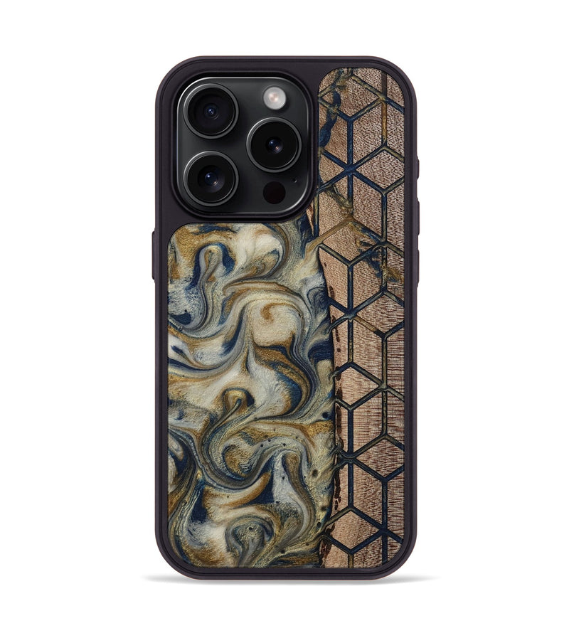 iPhone 15 Pro Wood Phone Case - Marina (Pattern, 811383)