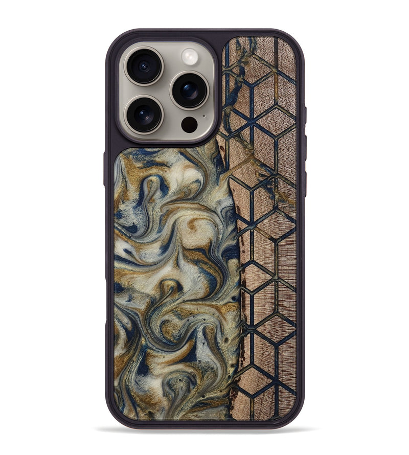 iPhone 16 Pro Max Wood Phone Case - Marina (Pattern, 811383)