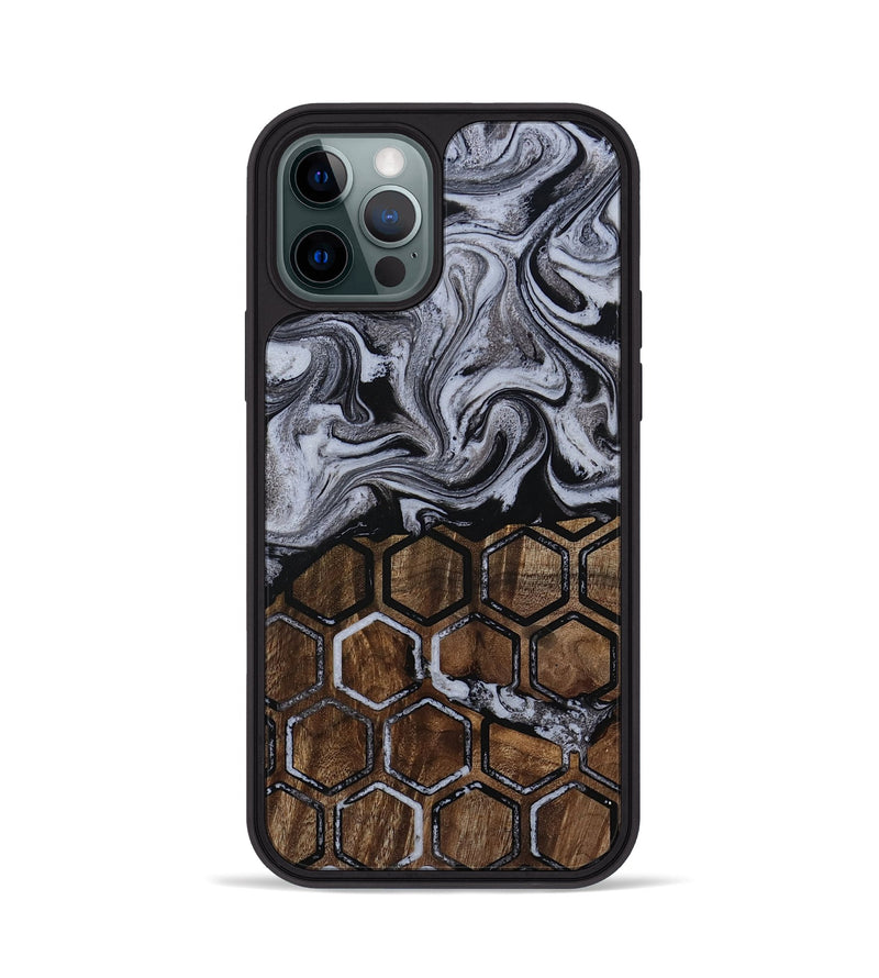 iPhone 12 Pro Wood Phone Case - Henery (Pattern, 811385)
