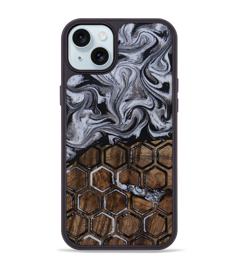 iPhone 15 Plus Wood Phone Case - Henery (Pattern, 811385)