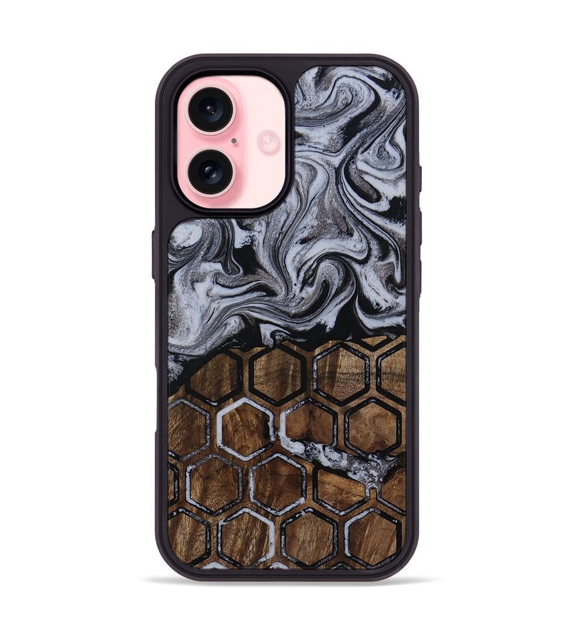 iPhone 16 Wood Phone Case - Henery (Pattern, 811385)