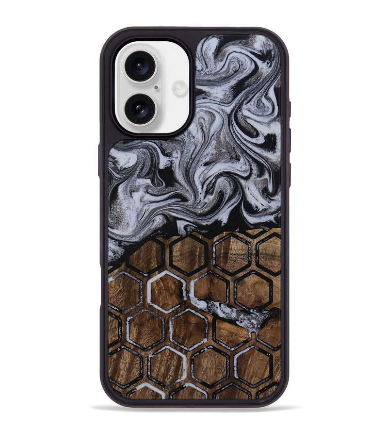 iPhone 16 Plus Wood Phone Case - Henery (Pattern, 811385)
