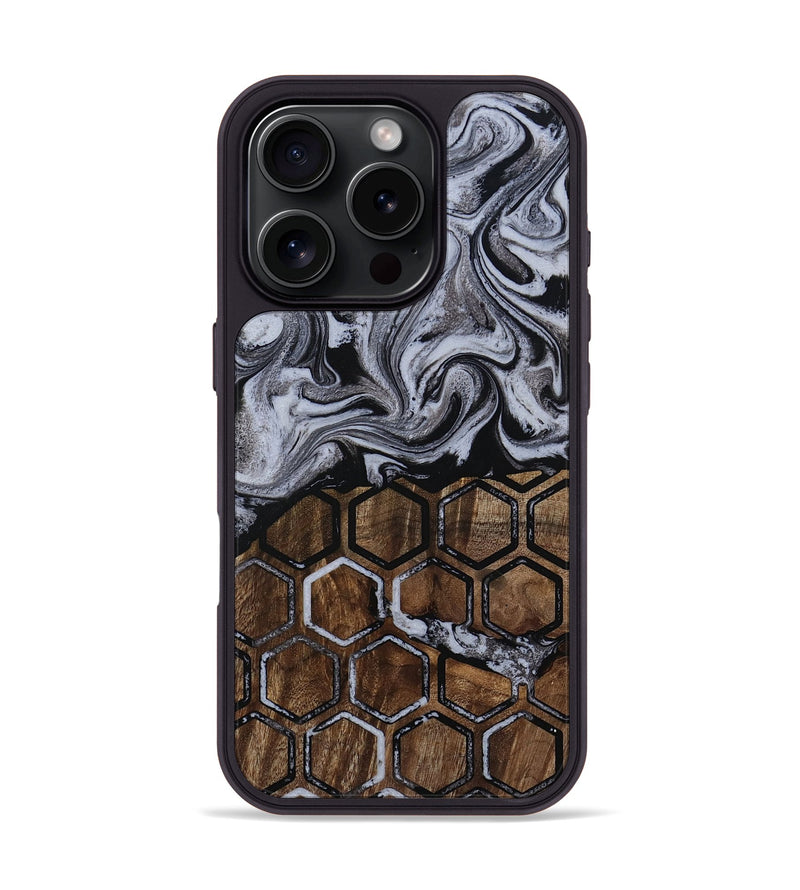 iPhone 16 Pro Wood Phone Case - Henery (Pattern, 811385)