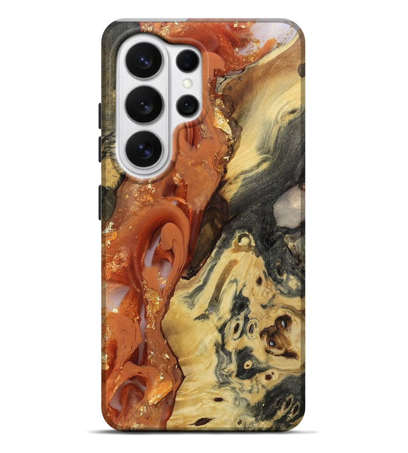 Galaxy S26 Ultra Wood Live Edge Phone Case - Cal (Gold Flake, 811417)