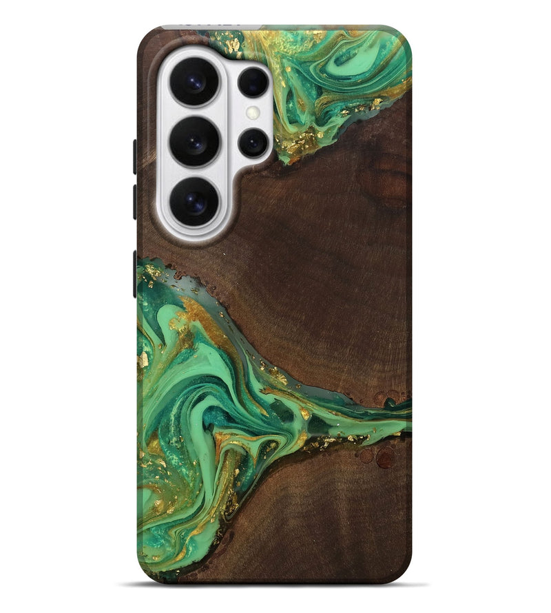 Galaxy S26 Ultra Wood Live Edge Phone Case - Patrick (Gold Flake, 811421)