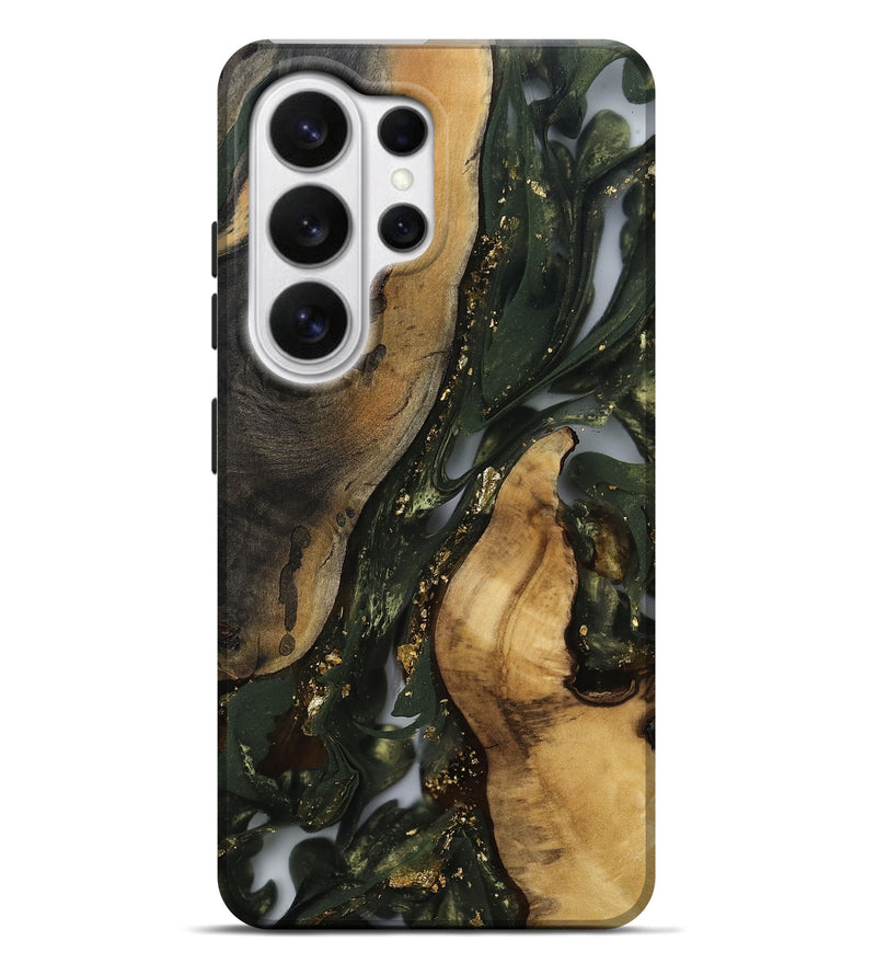 Galaxy S26 Ultra Wood Live Edge Phone Case - Alfonso (Gold Flake, 811429)