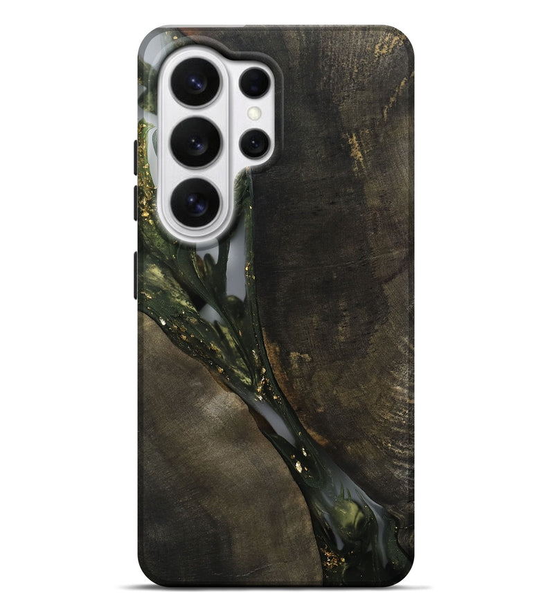 Galaxy S26 Ultra Wood Live Edge Phone Case - Claude (Gold Flake, 811441)