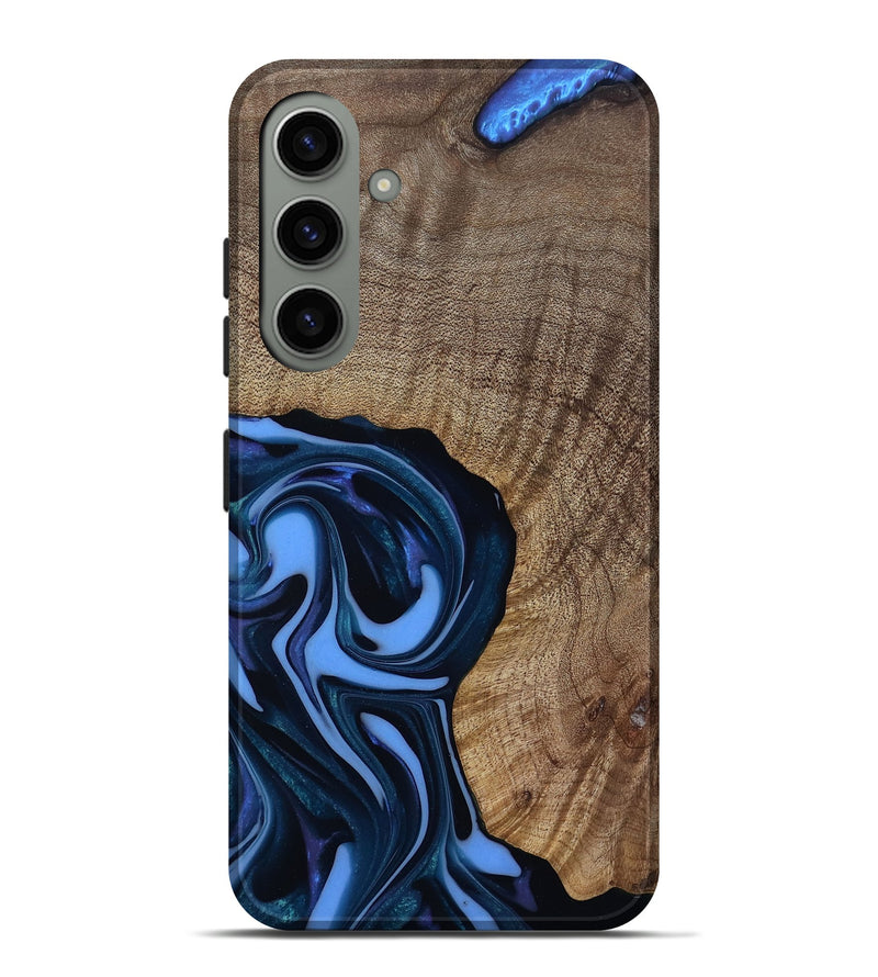 Galaxy S24 Plus Wood Live Edge Phone Case - Perley (Blue, 811448)