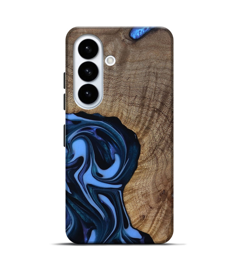 Galaxy S26 Wood Live Edge Phone Case - Perley (Blue, 811448)