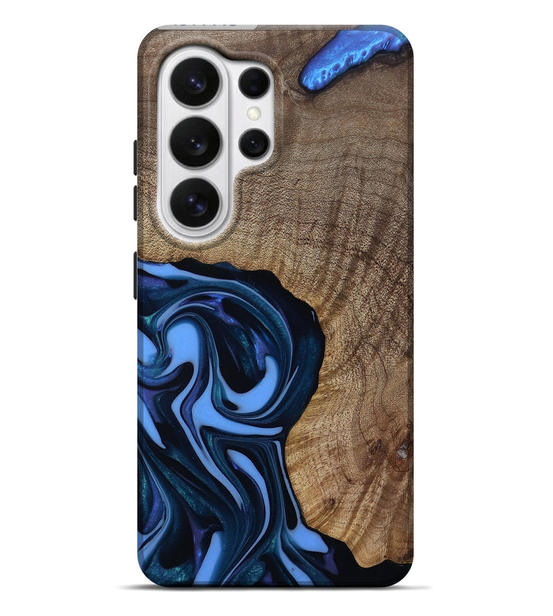 Galaxy S26 Ultra Wood Live Edge Phone Case - Perley (Blue, 811448)
